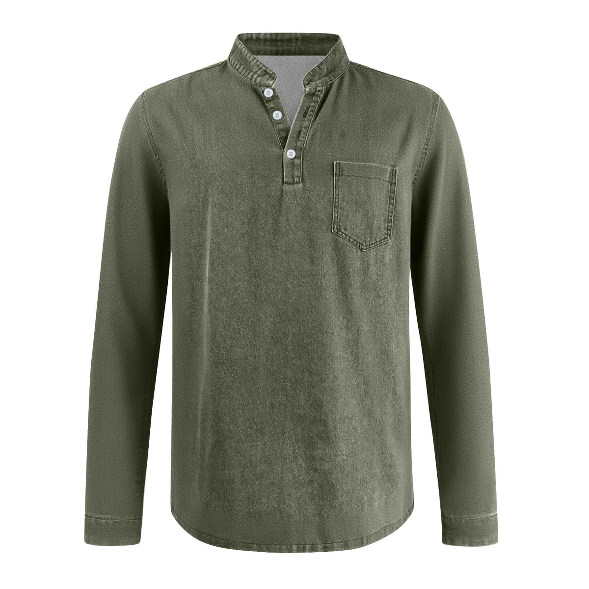 LAURENT MONACO | T-SHIRT TRADITIONNEL À MANCHES LONGUES POUR HOMMES