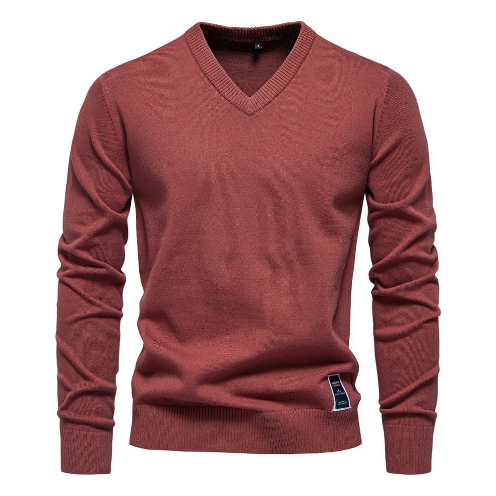 LAURENT MONACO | PULL COL V EN COTON