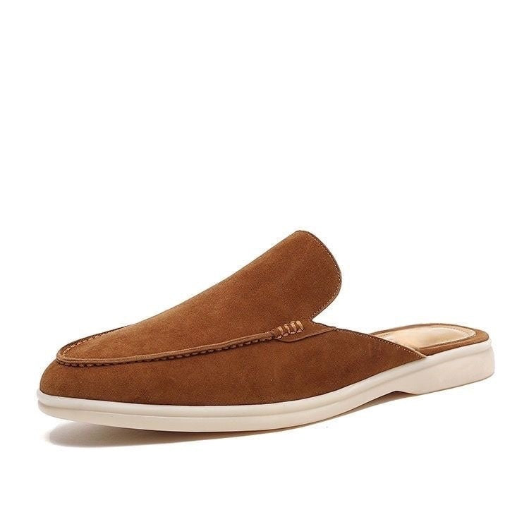 LAURENT MONACO | MULES EN DAIM POUR HOMMES