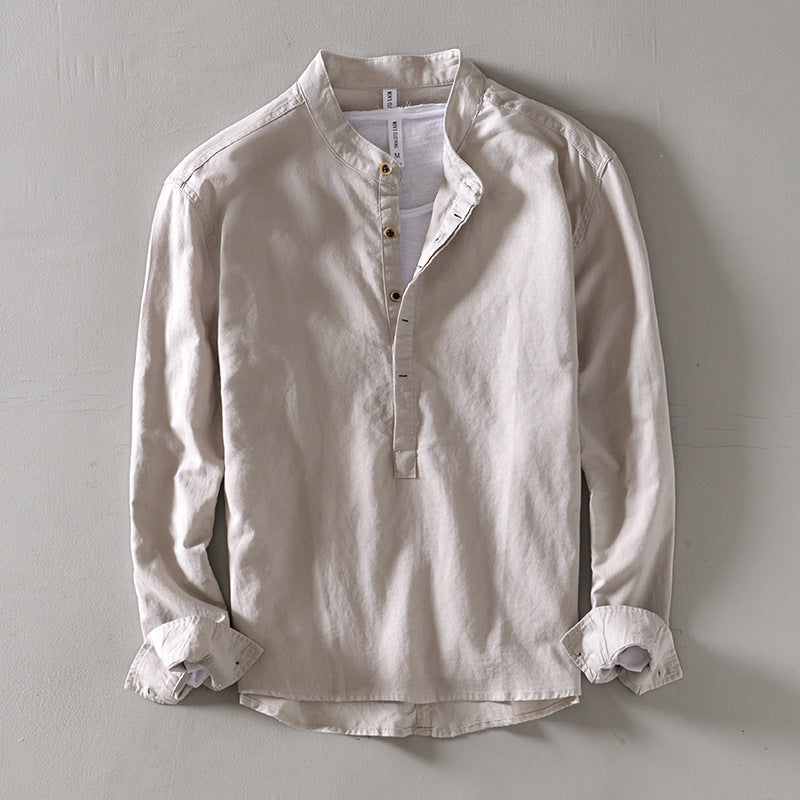 LAURENT MONACO | CHEMISE À MANCHES LONGUES DÉCONTRACTÉE POUR HOMMES