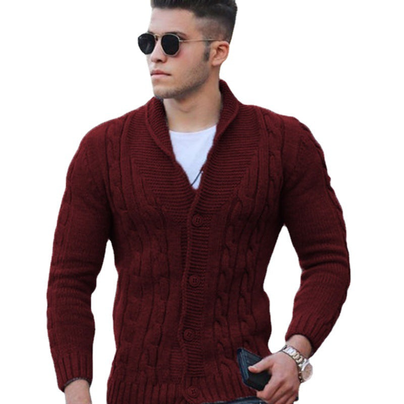 LAURENT MONACO | CARDIGAN EN MAILLE TEXTURÉE POUR HOMMES