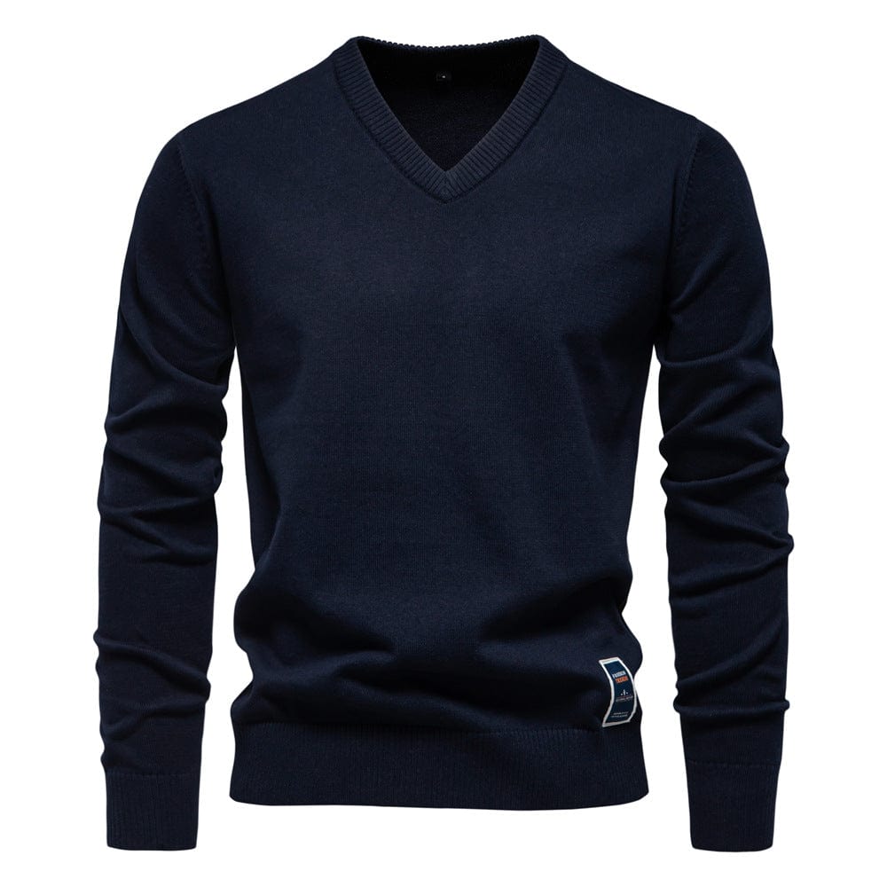 LAURENT MONACO | PULL COL V EN COTON