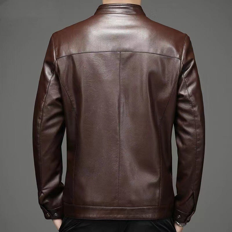 LAURENT MONACO | VESTE EN CUIR DÉCONTRACTÉE POUR HOMME