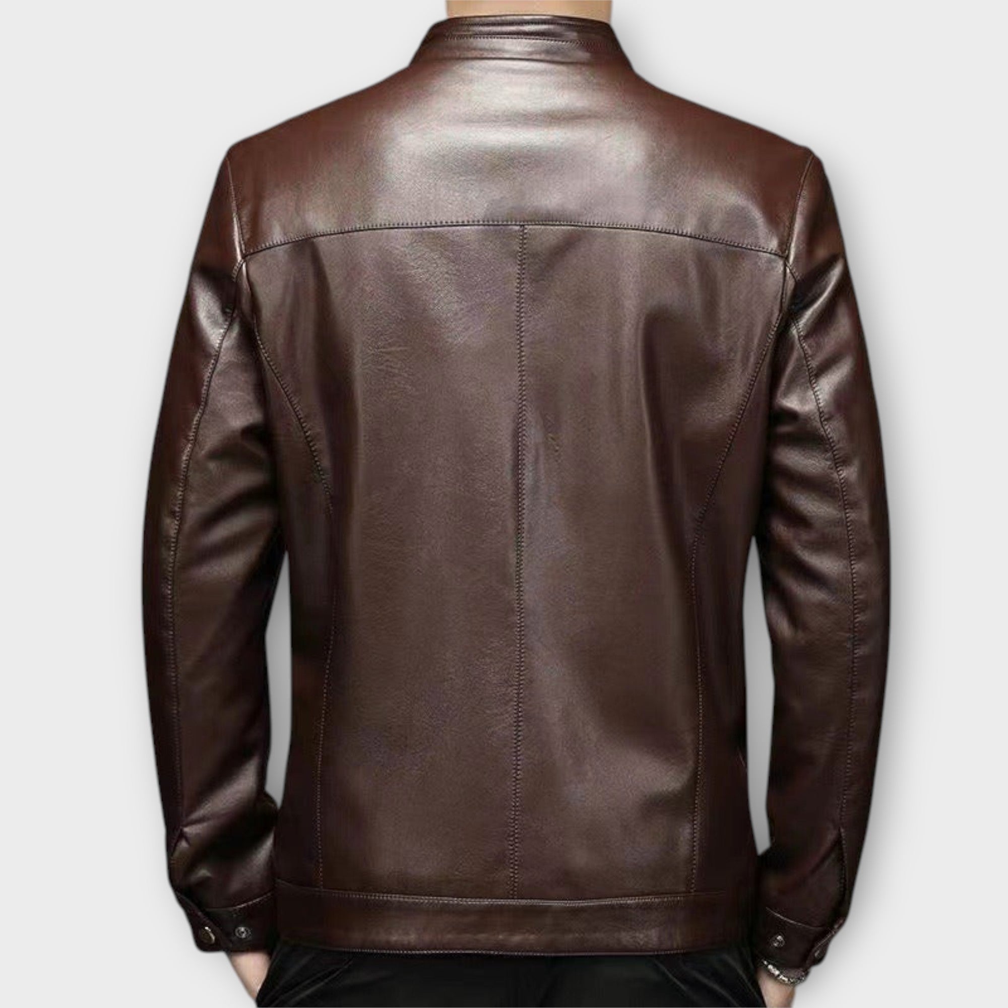 LAURENT MONACO | VESTE EN CUIR COUPE SLIM