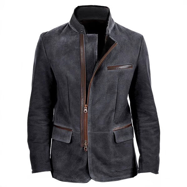 LAURENT MONACO | VESTE DE TERRAIN EN DAIM POUR HOMMES