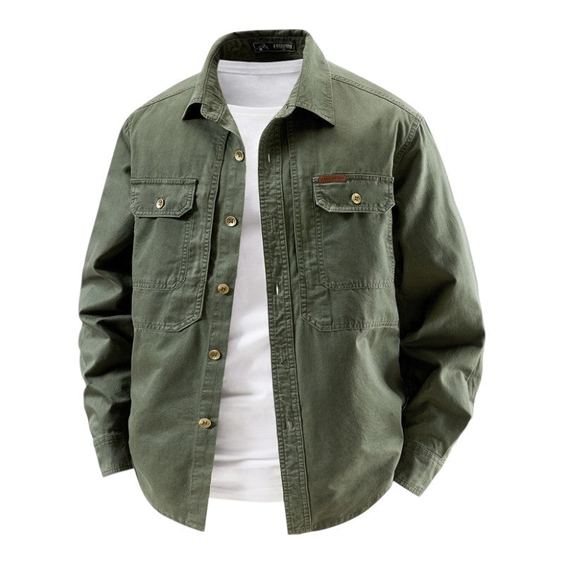 LAURENT MONACO | CHEMISE UTILITAIRE À MANCHES LONGUES POUR HOMME