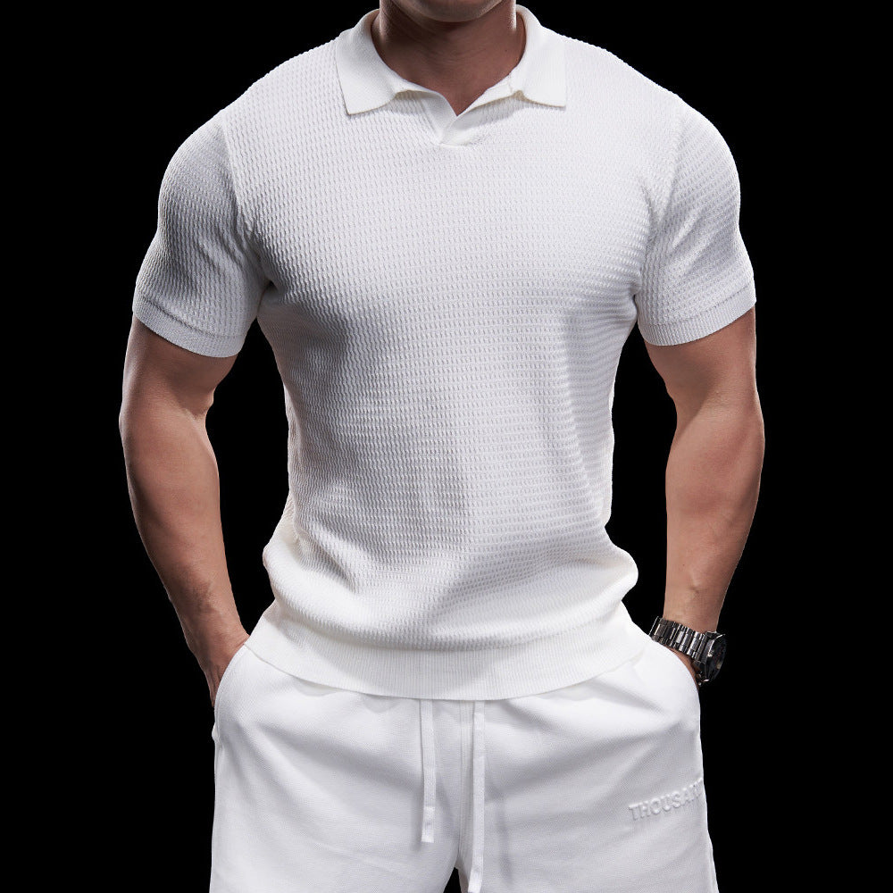LAURENT MONACO | POLO TEXTURÉ POUR HOMMES