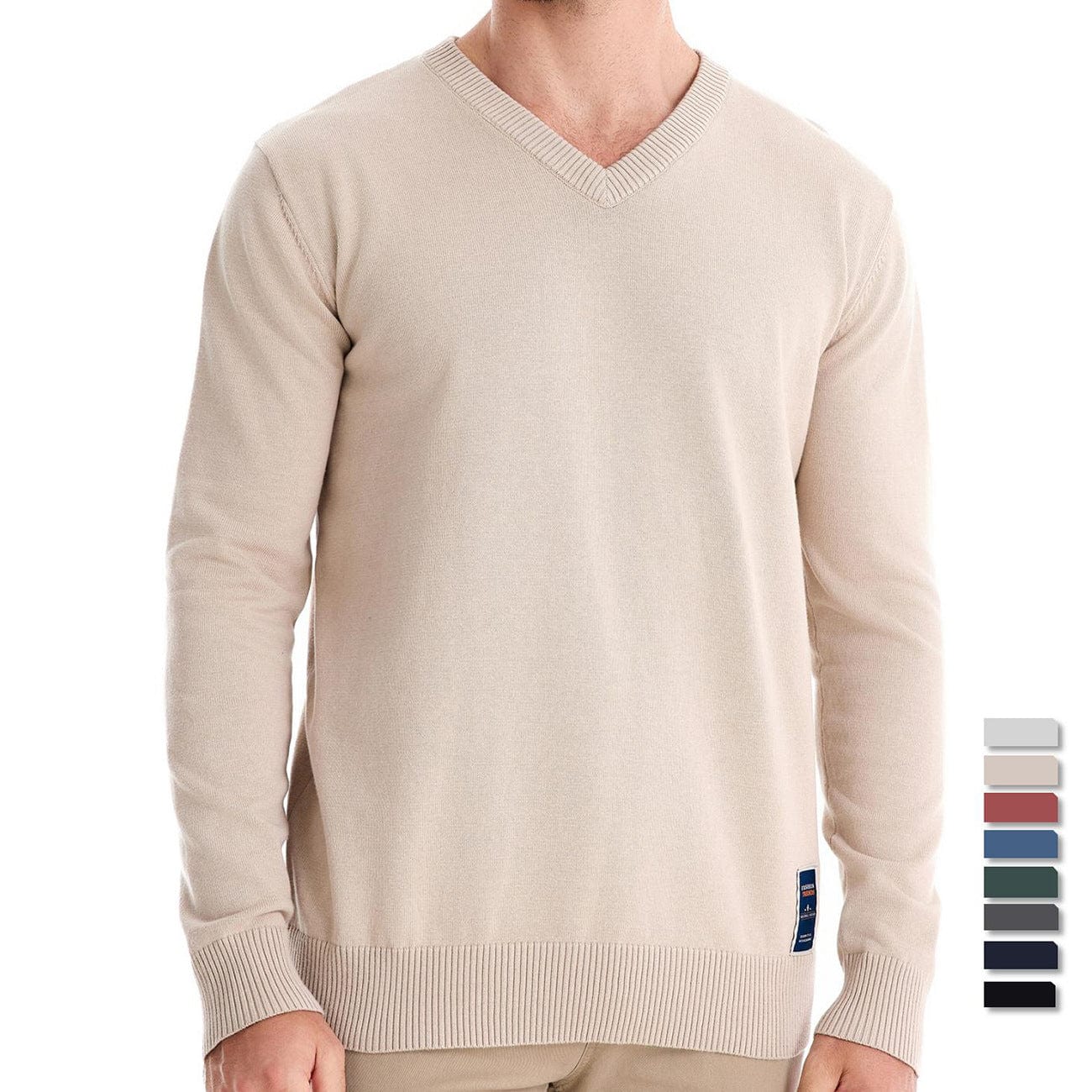 LAURENT MONACO | PULL COL V EN COTON