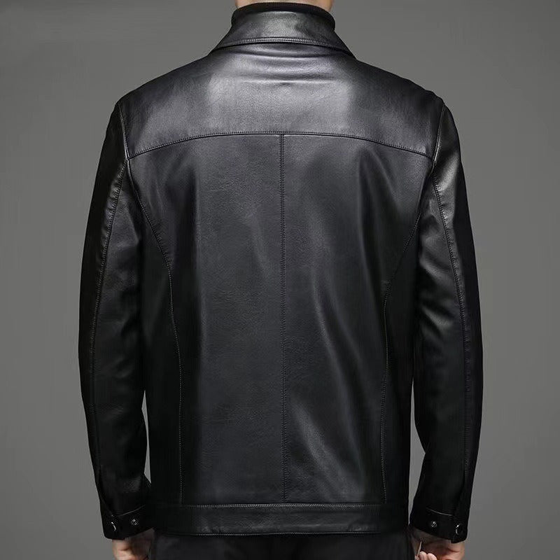 LAURENT MONACO | VESTE EN CUIR DÉCONTRACTÉE POUR HOMME