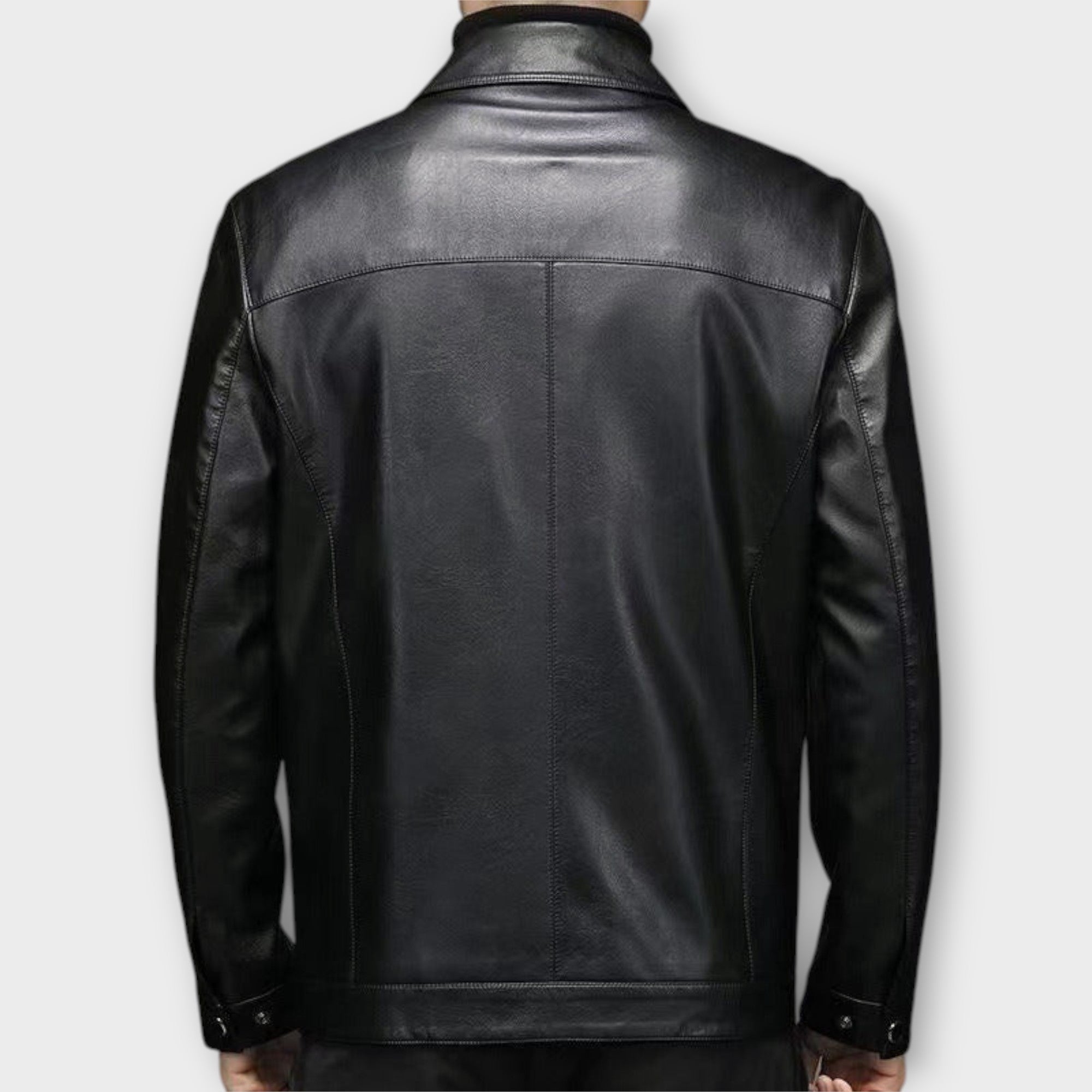 LAURENT MONACO | VESTE EN CUIR COUPE SLIM