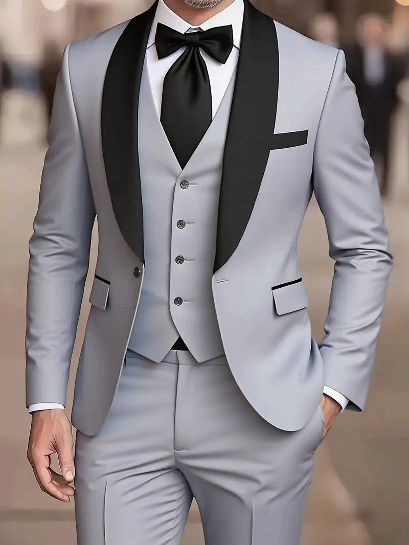 LAURENT MONACO | COSTUME À COL CHAL POUR HOMMES