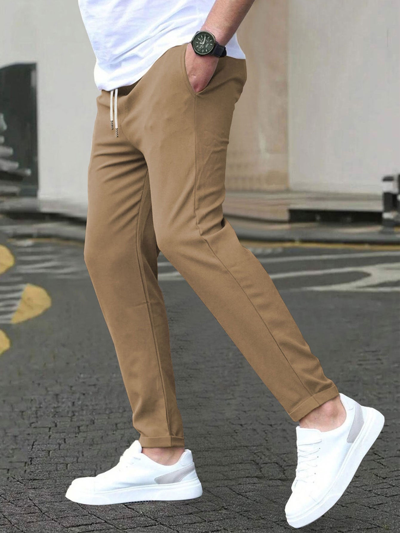 LAURENT MONACO | PANTALONS ÉLASTIQUES POUR HOMMES