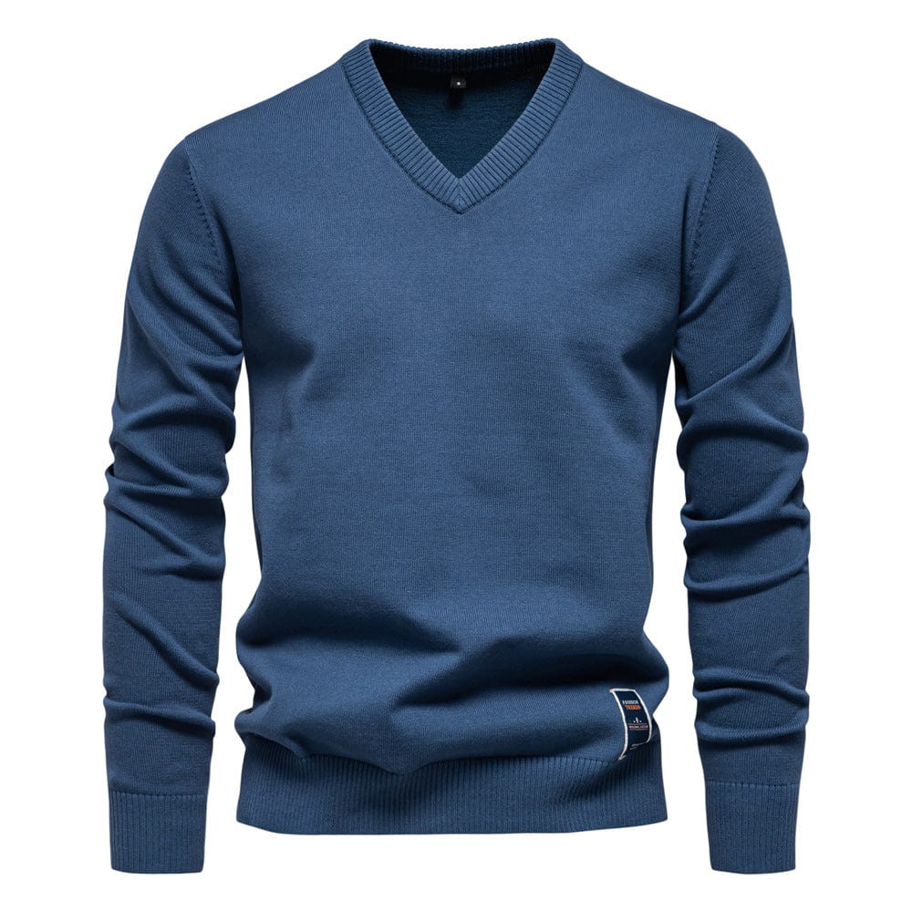 LAURENT MONACO | PULL COL V EN COTON