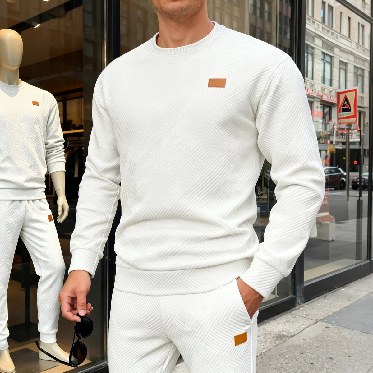 LAURENT MONACO | PULL EN MAILLE TEXTURÉE POUR HOMMES