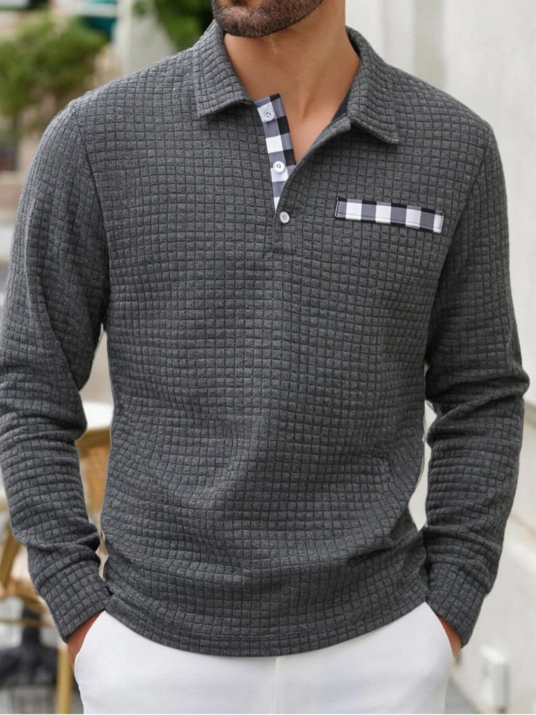 LAURENT MONACO | CHEMISE À CARREAUX POUR HOMMES