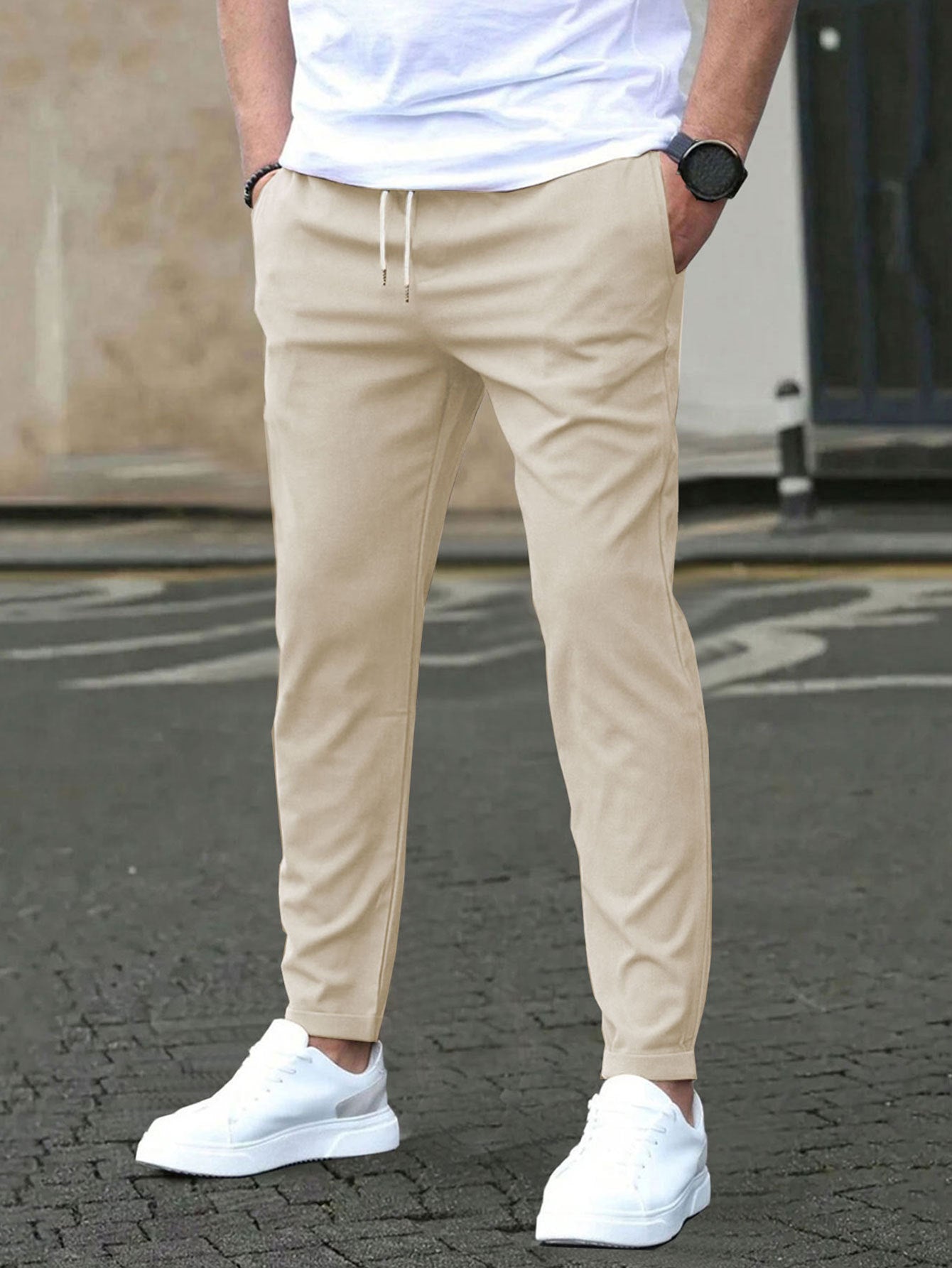 LAURENT MONACO | PANTALONS ÉLASTIQUES POUR HOMMES
