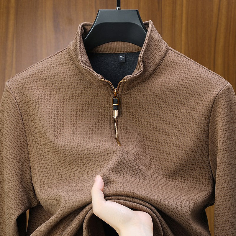 LAURENT MONACO | PULL À QUART DE FERMETURE ÉCLAIR POUR HOMMES