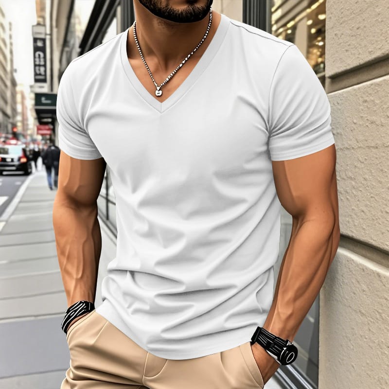 LAURENT MONACO | CHEMISE EN TISSU TACTILE COTON POUR HOMMES