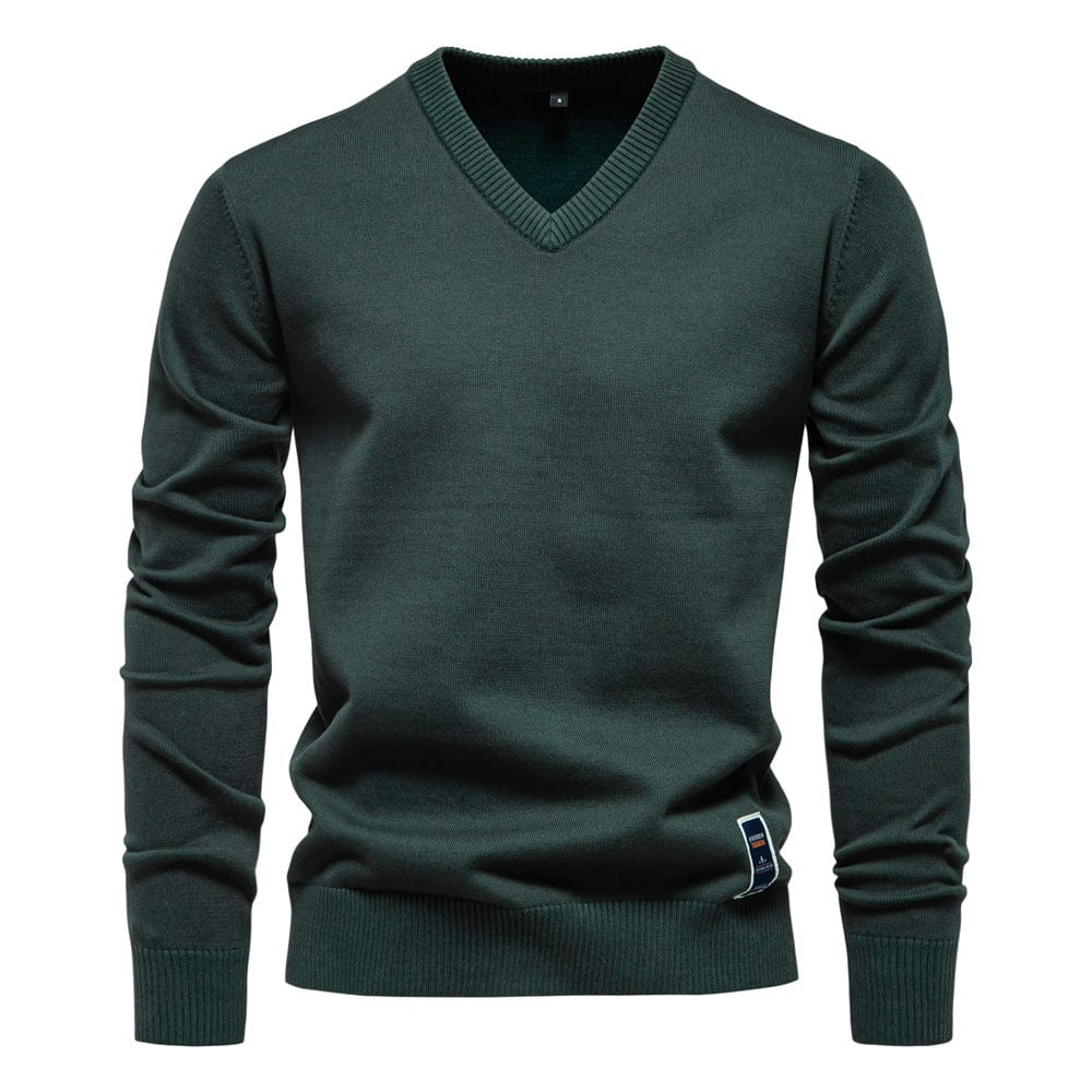 LAURENT MONACO | PULL COL V EN COTON