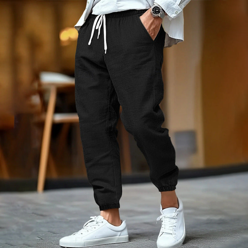 LAURENT MONACO | PANTALON À CORDON DE SERRAGE COASTAL POUR HOMMES
