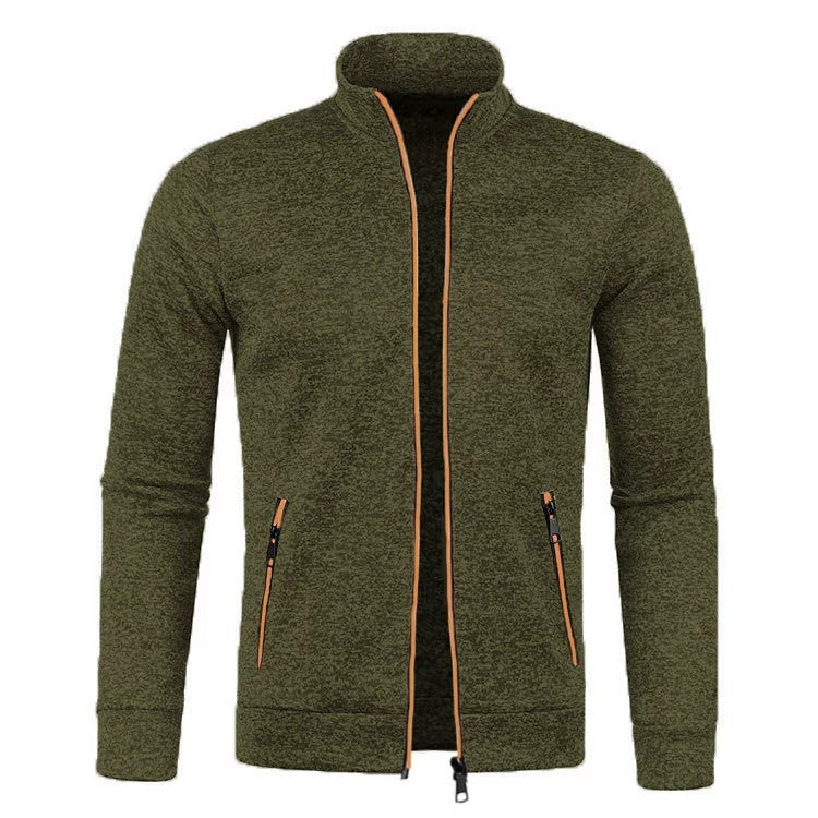 LAURENT MONACO | VESTE EN MAILLE À FERMETURE ÉCLAIR POUR HOMMES