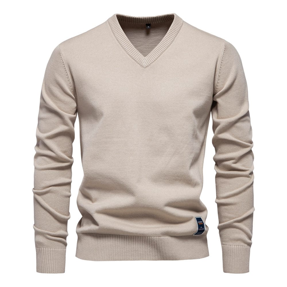LAURENT MONACO | PULL COL V EN COTON