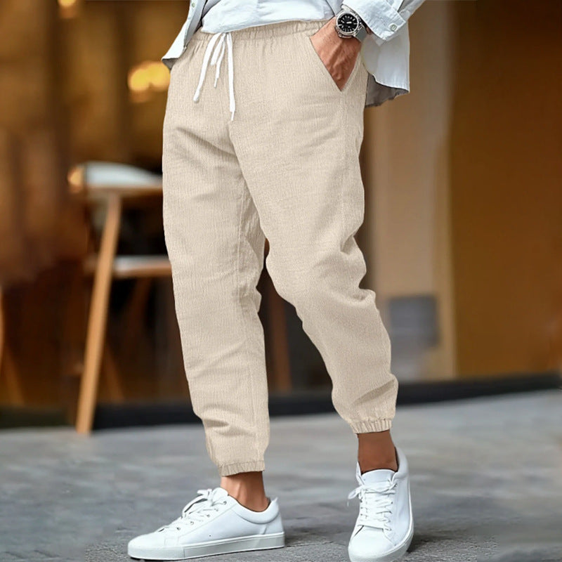 LAURENT MONACO | PANTALON À CORDON DE SERRAGE COASTAL POUR HOMMES