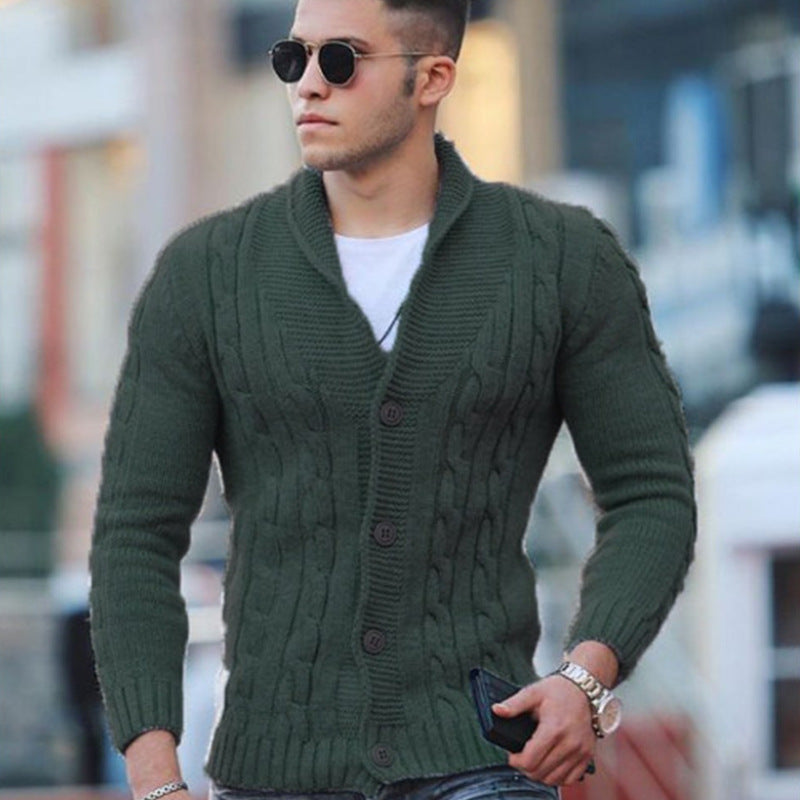 LAURENT MONACO | CARDIGAN EN MAILLE TEXTURÉE POUR HOMMES