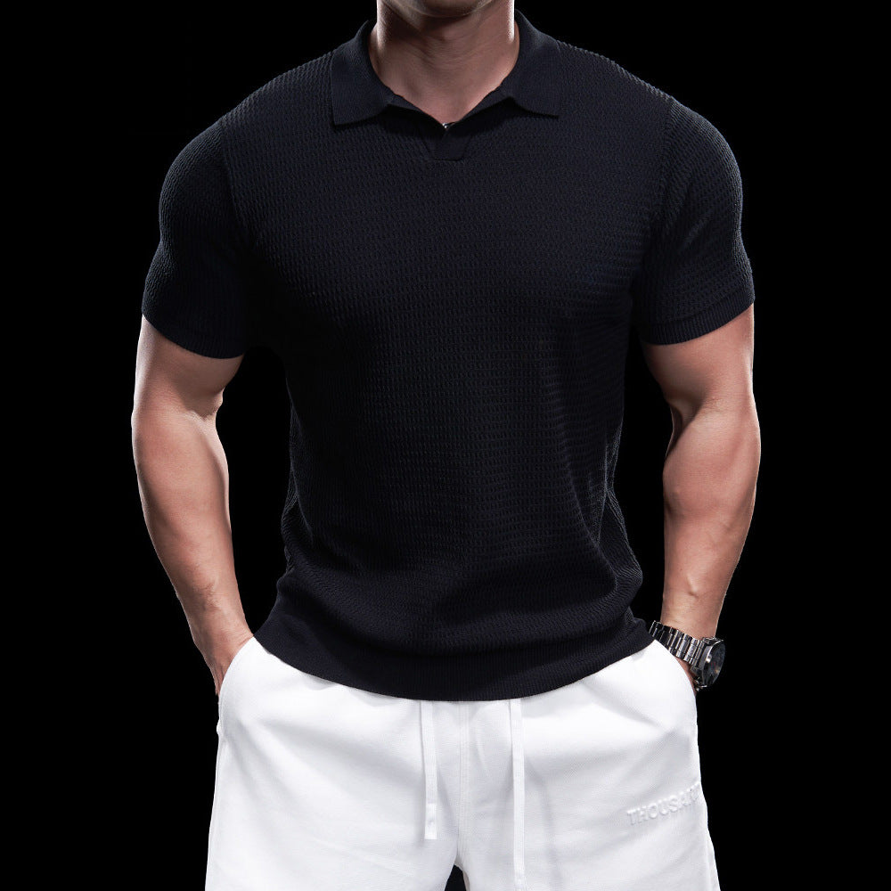 LAURENT MONACO | POLO TEXTURÉ POUR HOMMES