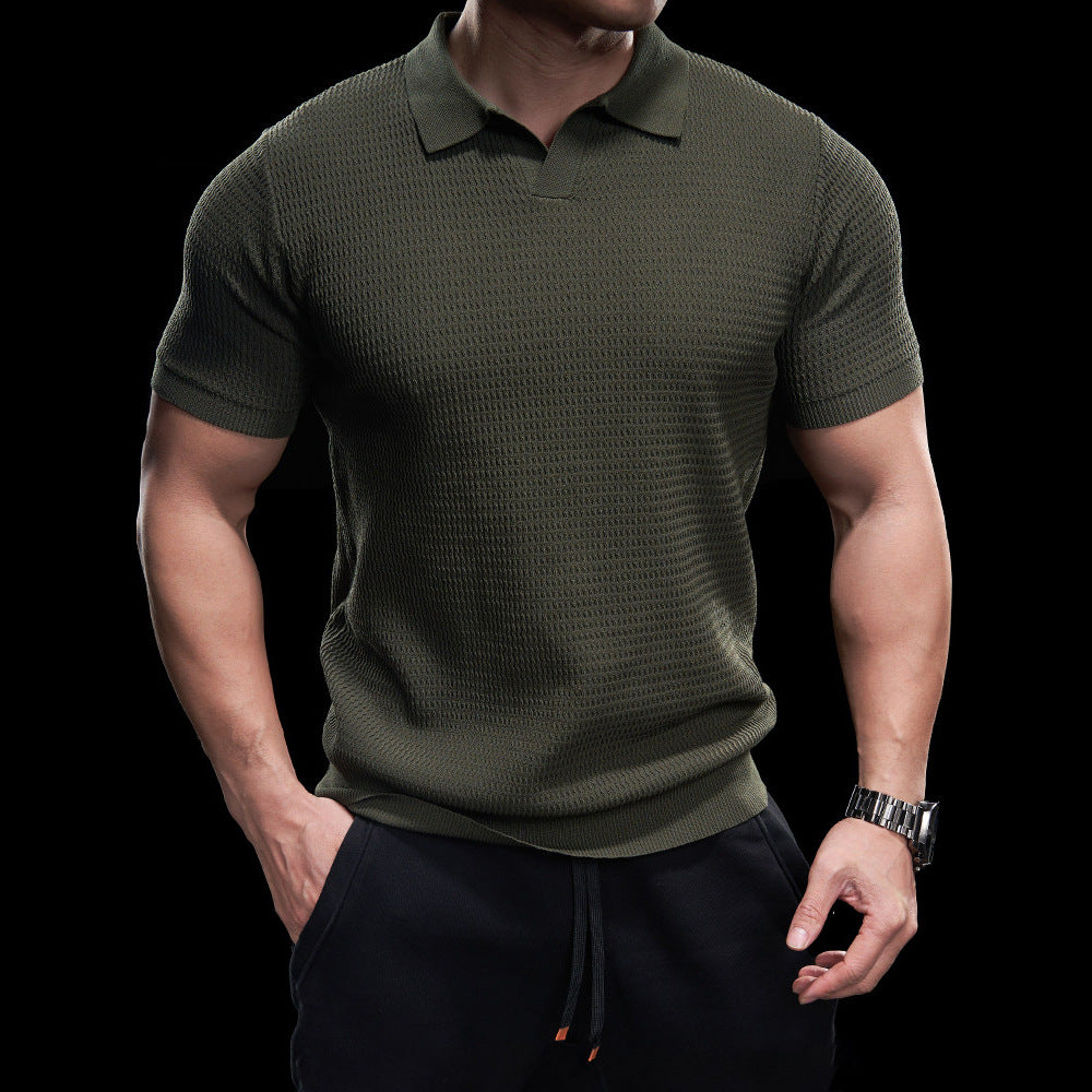 LAURENT MONACO | POLO TEXTURÉ POUR HOMMES