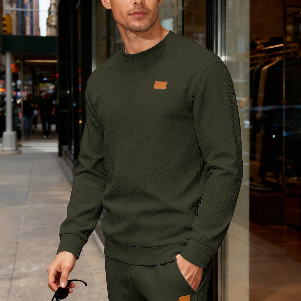 LAURENT MONACO | PULL EN MAILLE TEXTURÉE POUR HOMMES