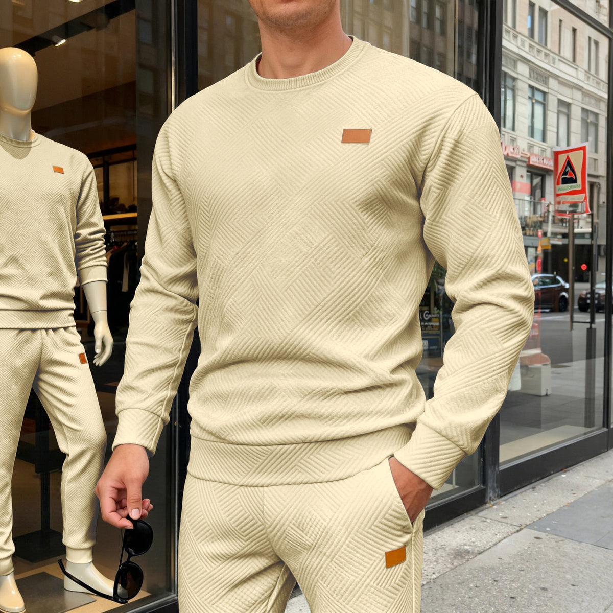 LAURENT MONACO | PULL EN MAILLE TEXTURÉE POUR HOMMES