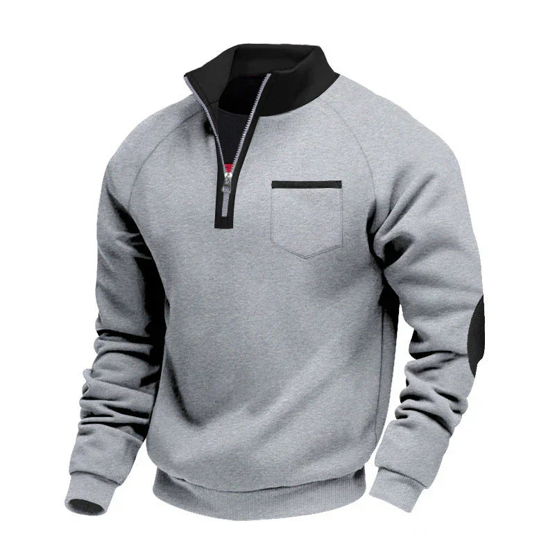 LAURENT MONACO | PULL À COL MONTANT ET FERMETURE ÉCLAIR POUR HOMME