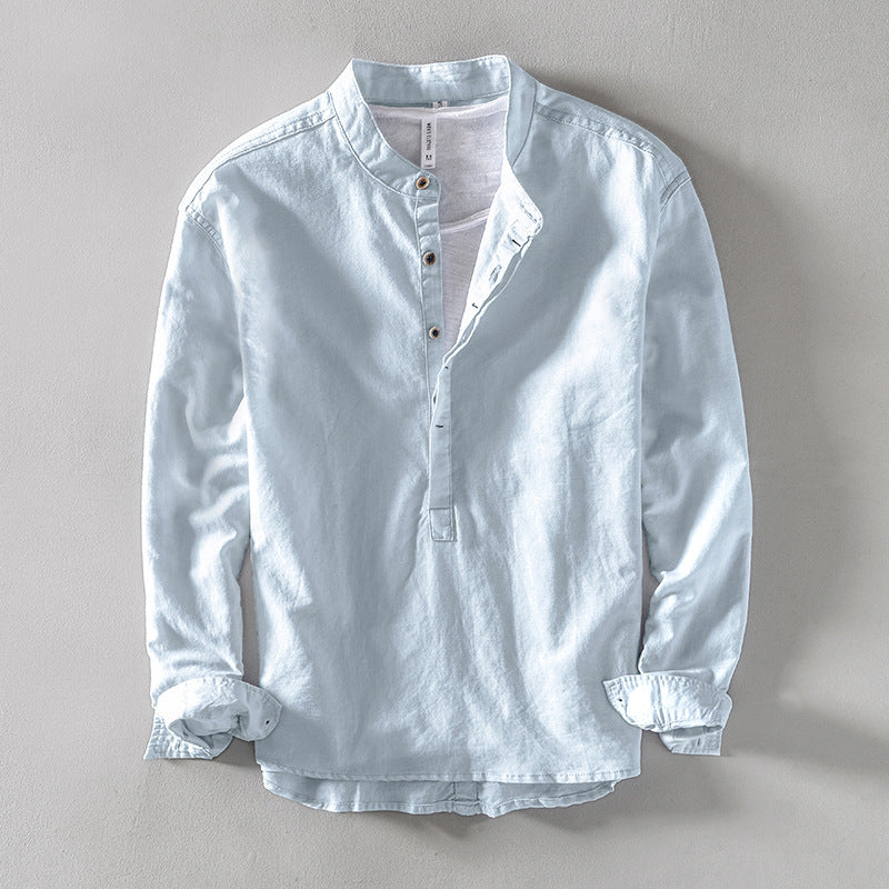 LAURENT MONACO | CHEMISE À MANCHES LONGUES DÉCONTRACTÉE POUR HOMMES