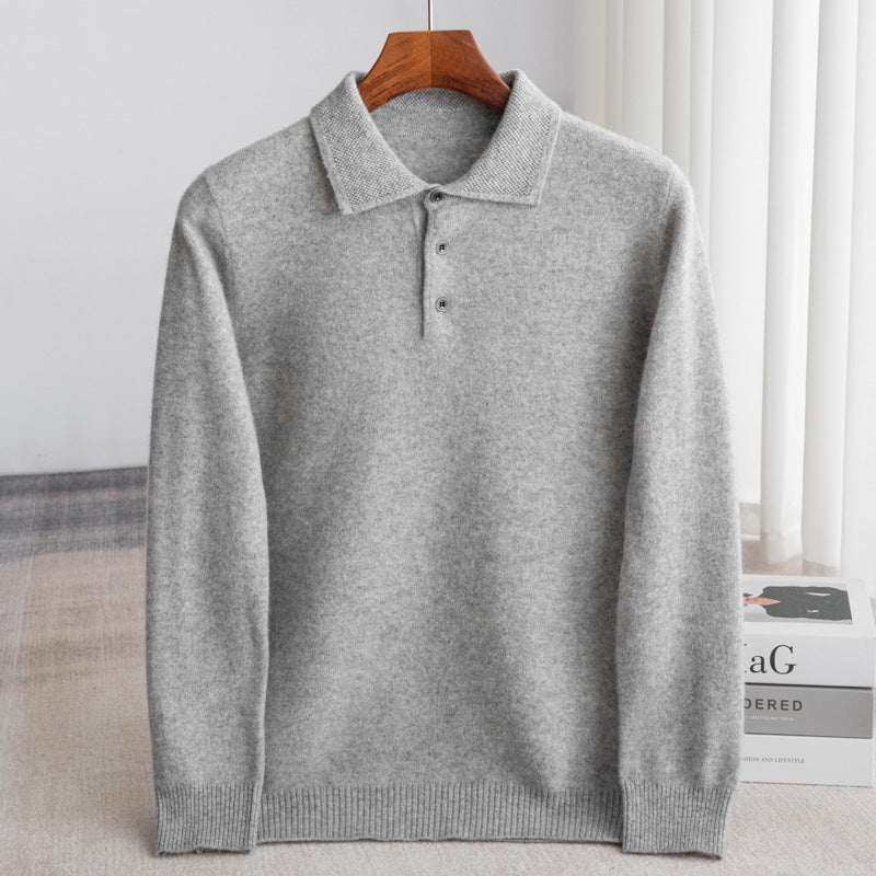 LAURENT MONACO | PULL POLO HOMME CLASSIQUE (laine haut de gamme)