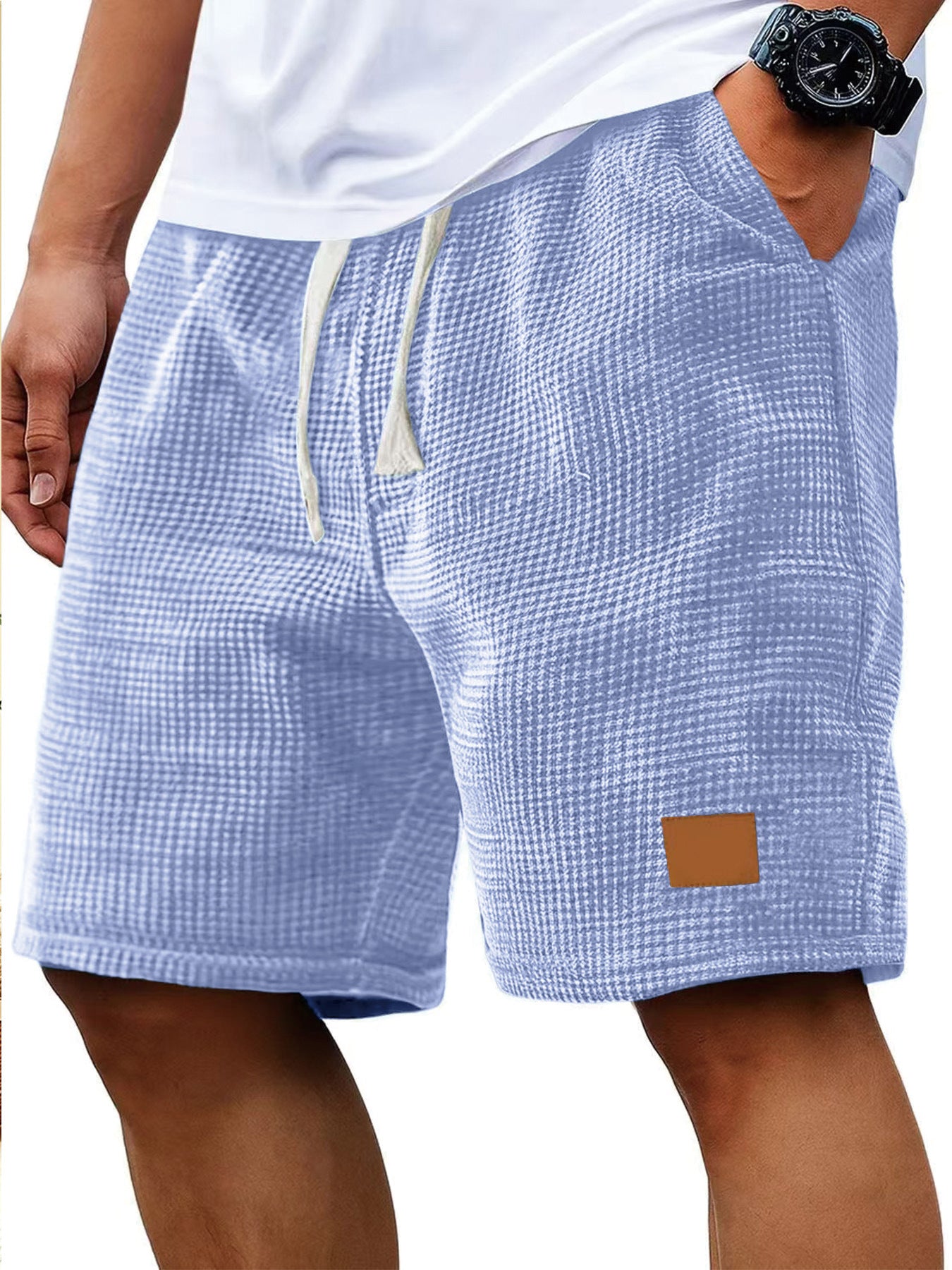 LAURENT MONACO | SHORT TEXTURÉ GAUFRÉ POUR HOMMES