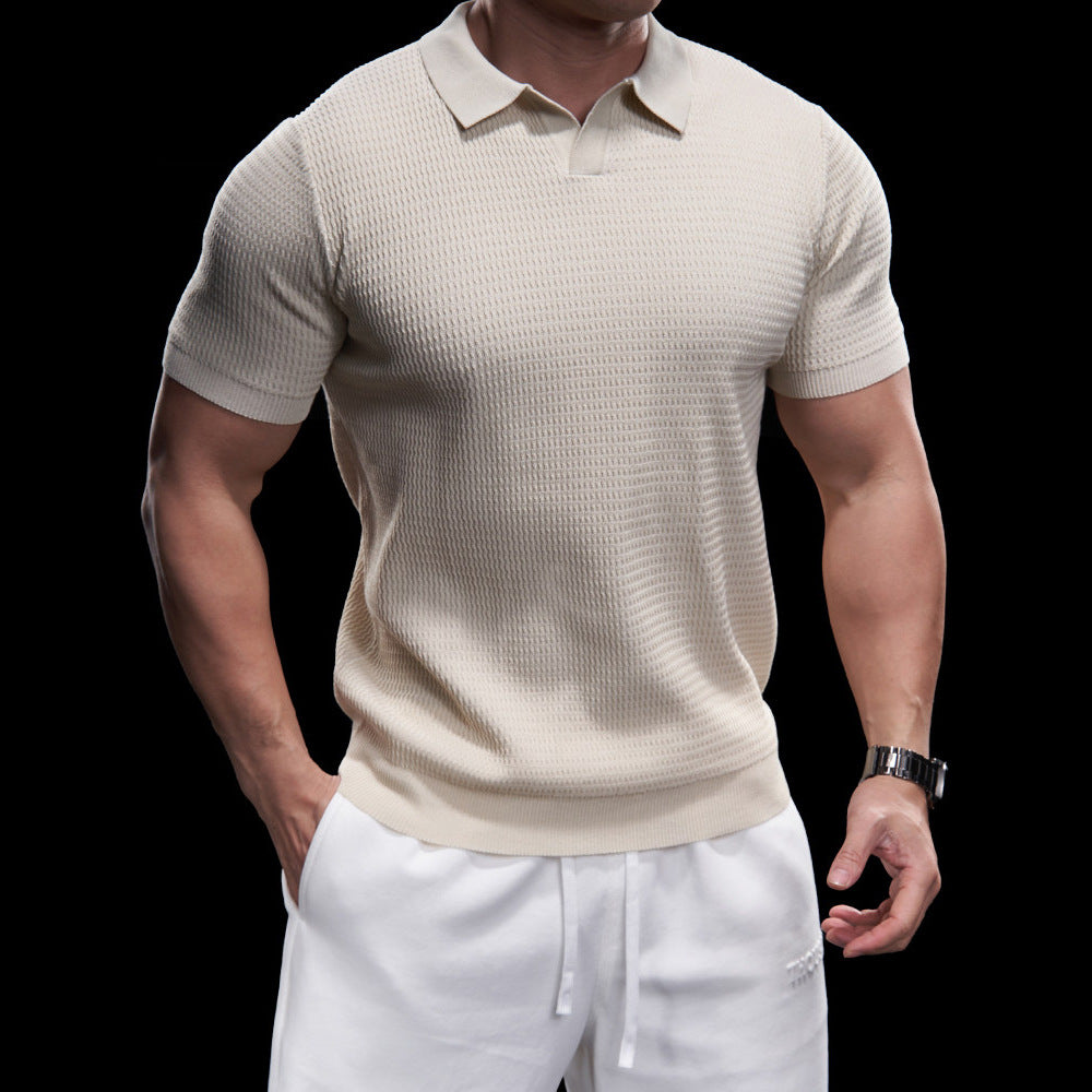 LAURENT MONACO | POLO TEXTURÉ POUR HOMMES