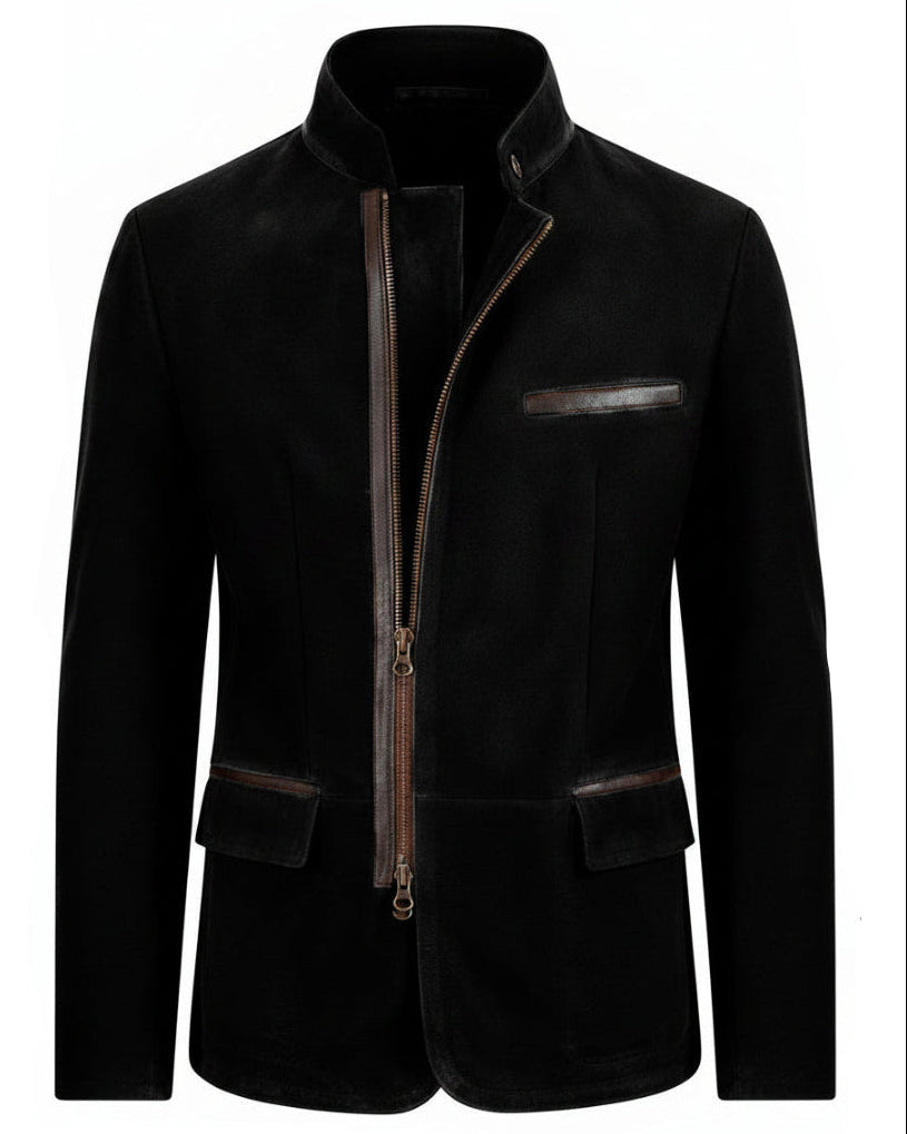 LAURENT MONACO | VESTE DE TERRAIN EN DAIM POUR HOMMES