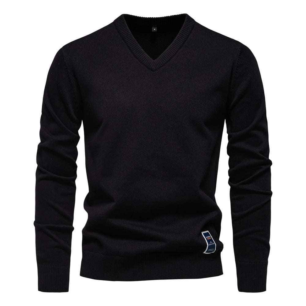 LAURENT MONACO | PULL COL V EN COTON