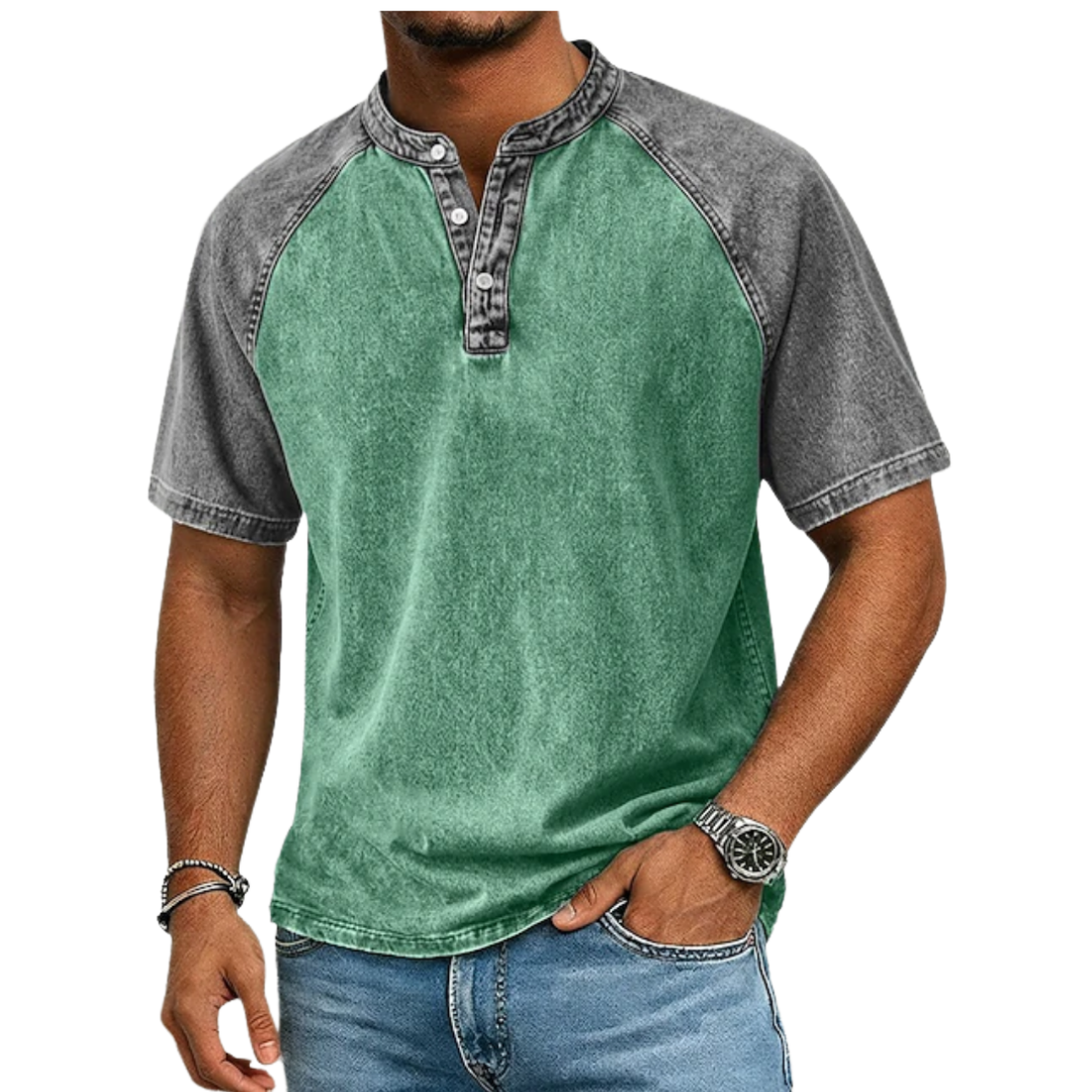 LAURENT MONACO | T-SHIRT CONTRASTÉ VINTAGE POUR HOMMES