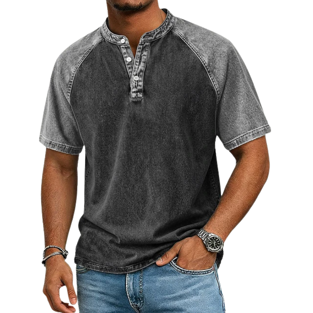 LAURENT MONACO | T-SHIRT CONTRASTÉ VINTAGE POUR HOMMES