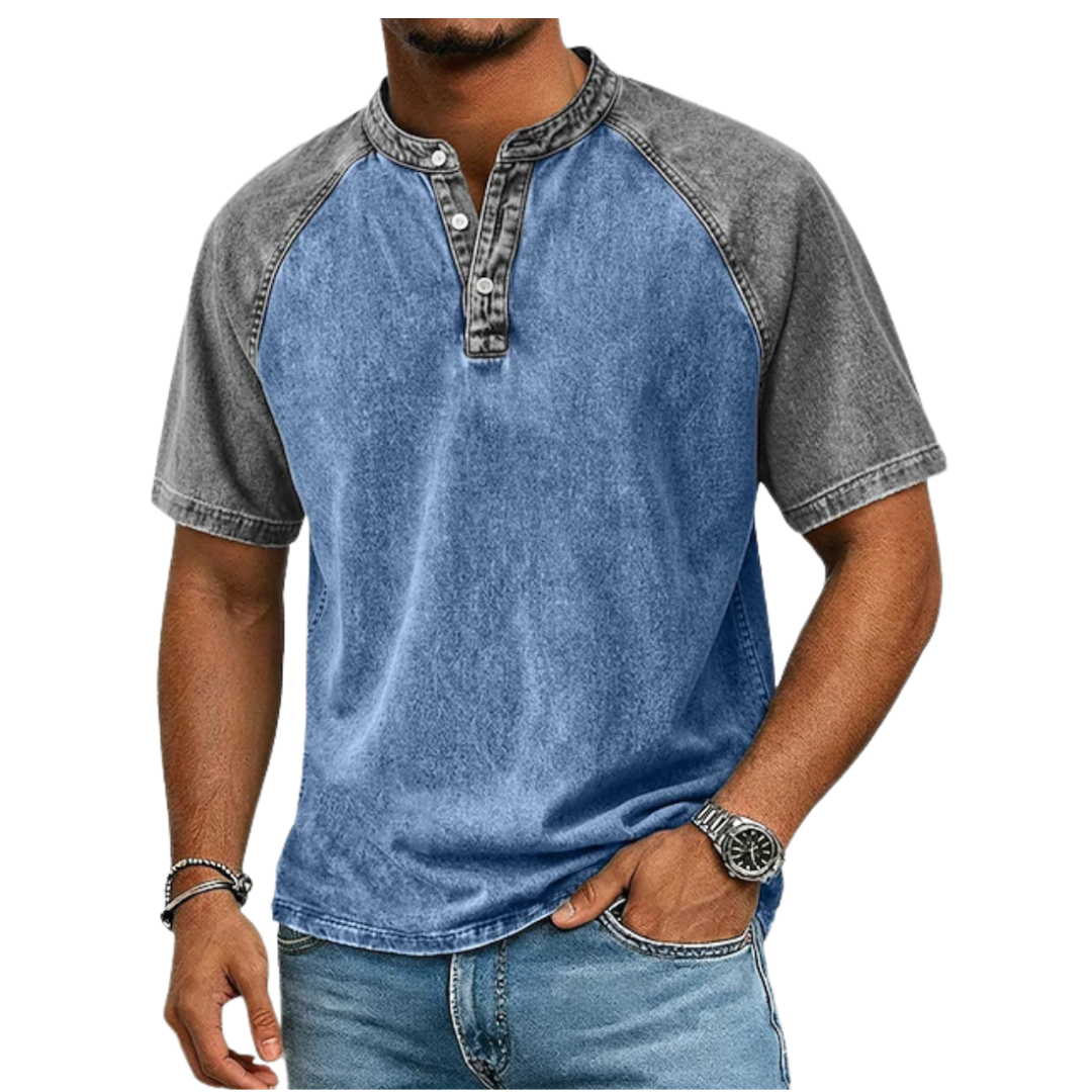 LAURENT MONACO | T-SHIRT CONTRASTÉ VINTAGE POUR HOMMES