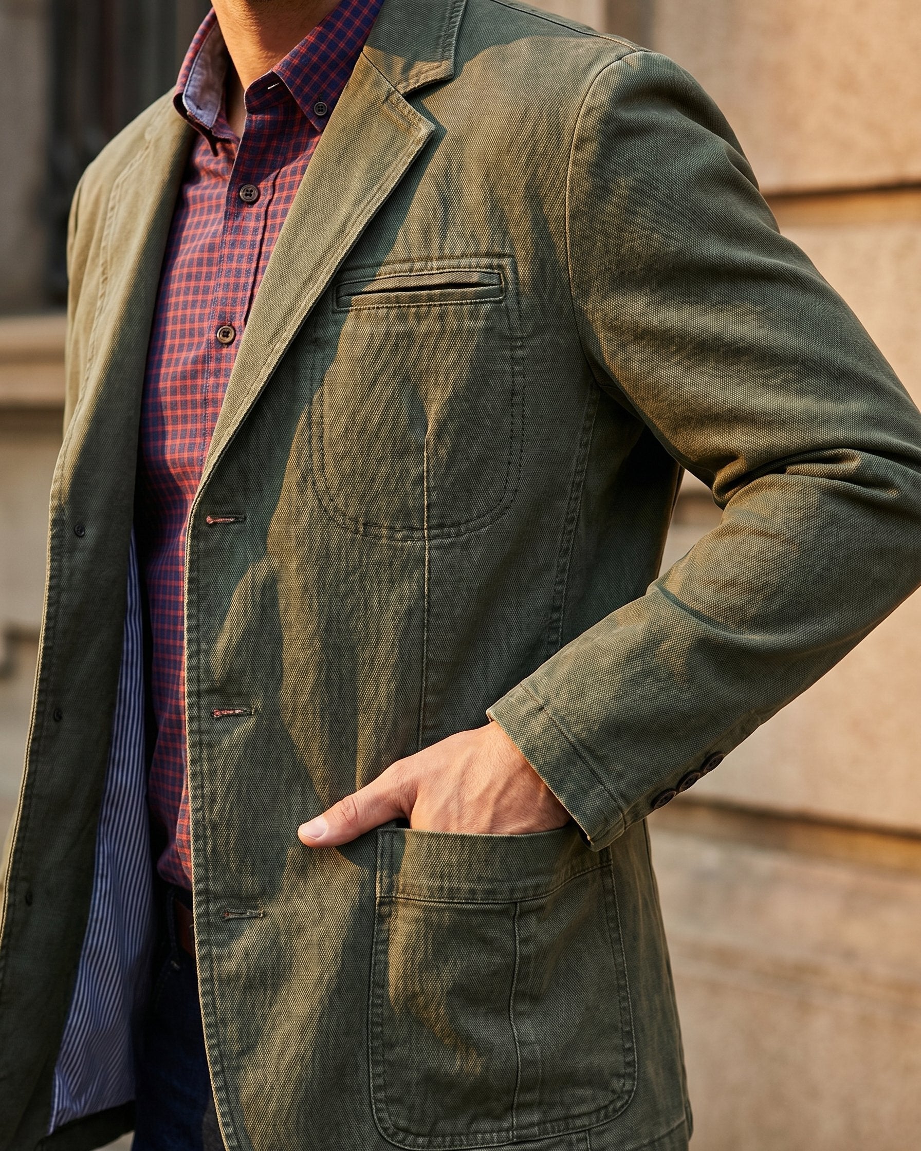 LAURENT MONACO | CHEMISE EN DENIM ÉPAIS POUR HOMMES