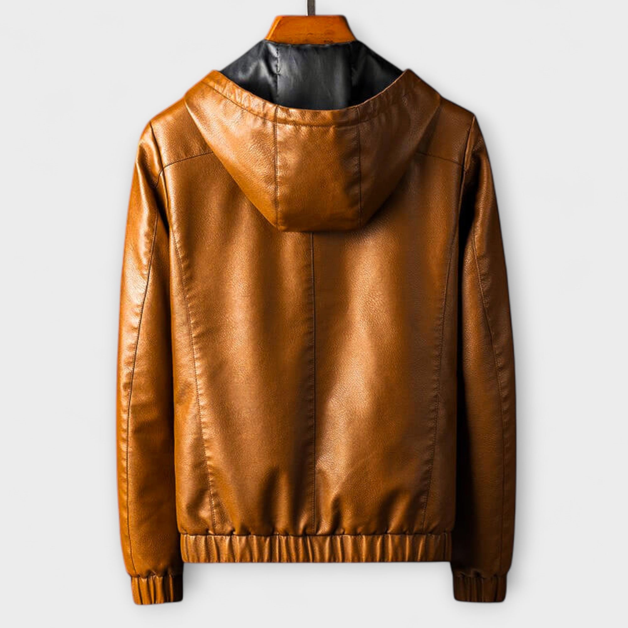 LAURENT MONACO | VESTE EN ÉCO-CUIR AVEC CAPUCHE