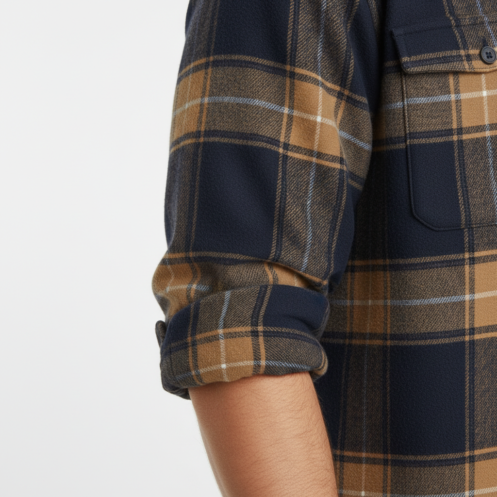 LAURENT MONACO | CHEMISE COSY EN FLANELLE À CARREAUX POUR HOMMES