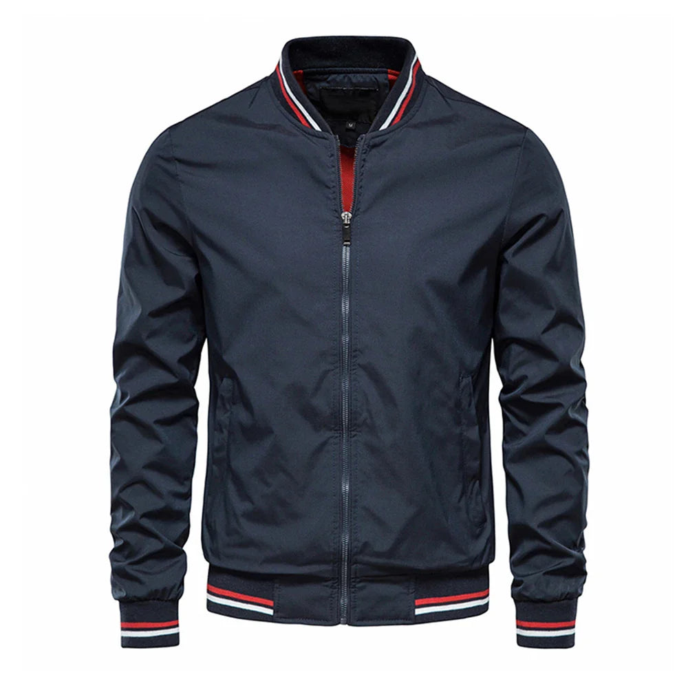 LAURENT MONACO | VESTE À FERMETURE ÉCLAIR CONTRASTÉE POUR HOMMES