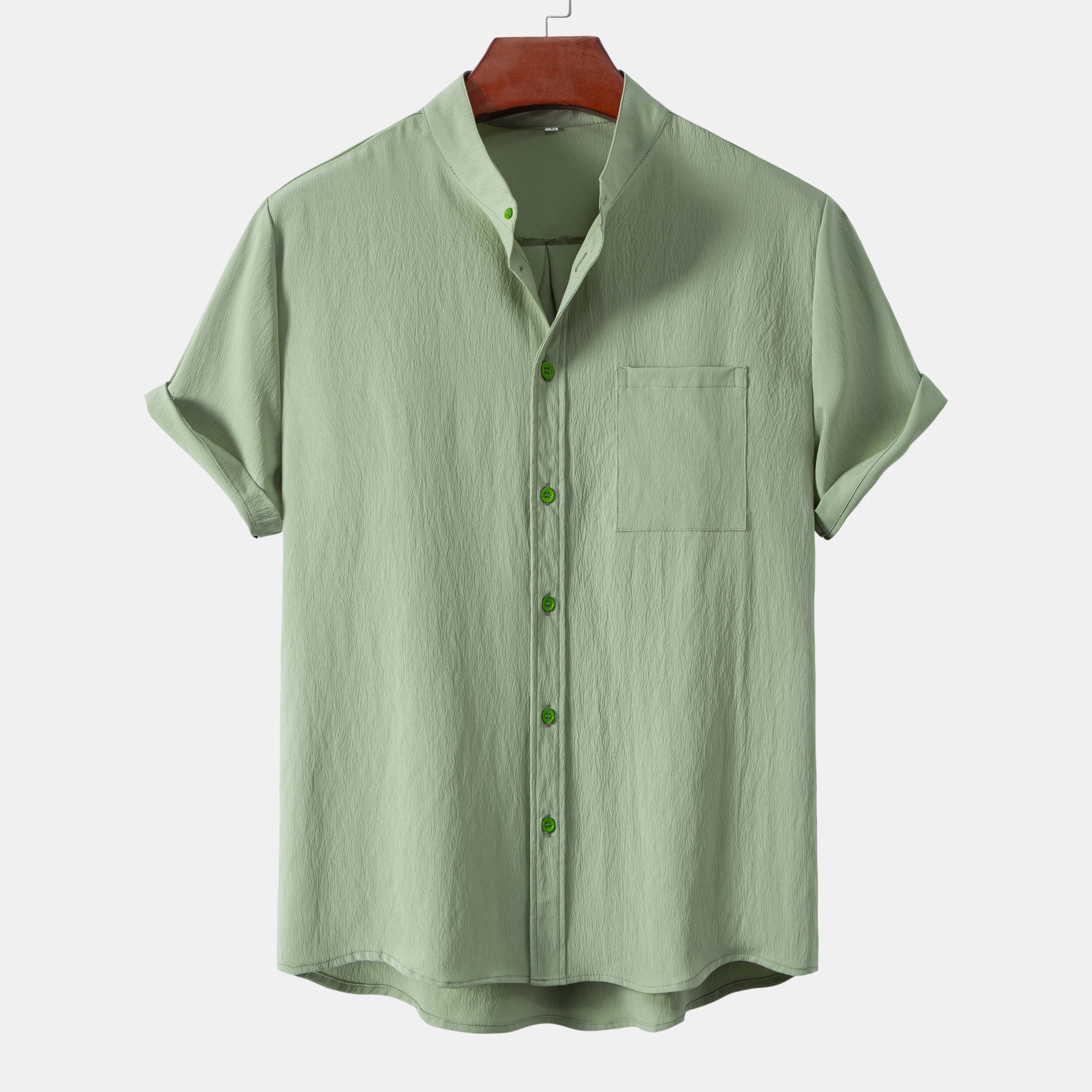 LAURENT MONACO | CHEMISE CLASSIQUE À MANCHES COURTES POUR HOMMES