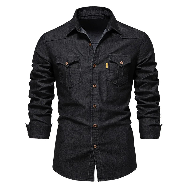LAURENT MONACO | CHEMISE EN JEAN POUR HOMMES