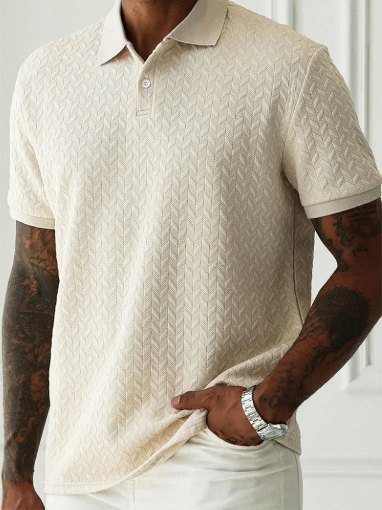 LAURENT MONACO | POLO TEXTURÉ POUR HOMME