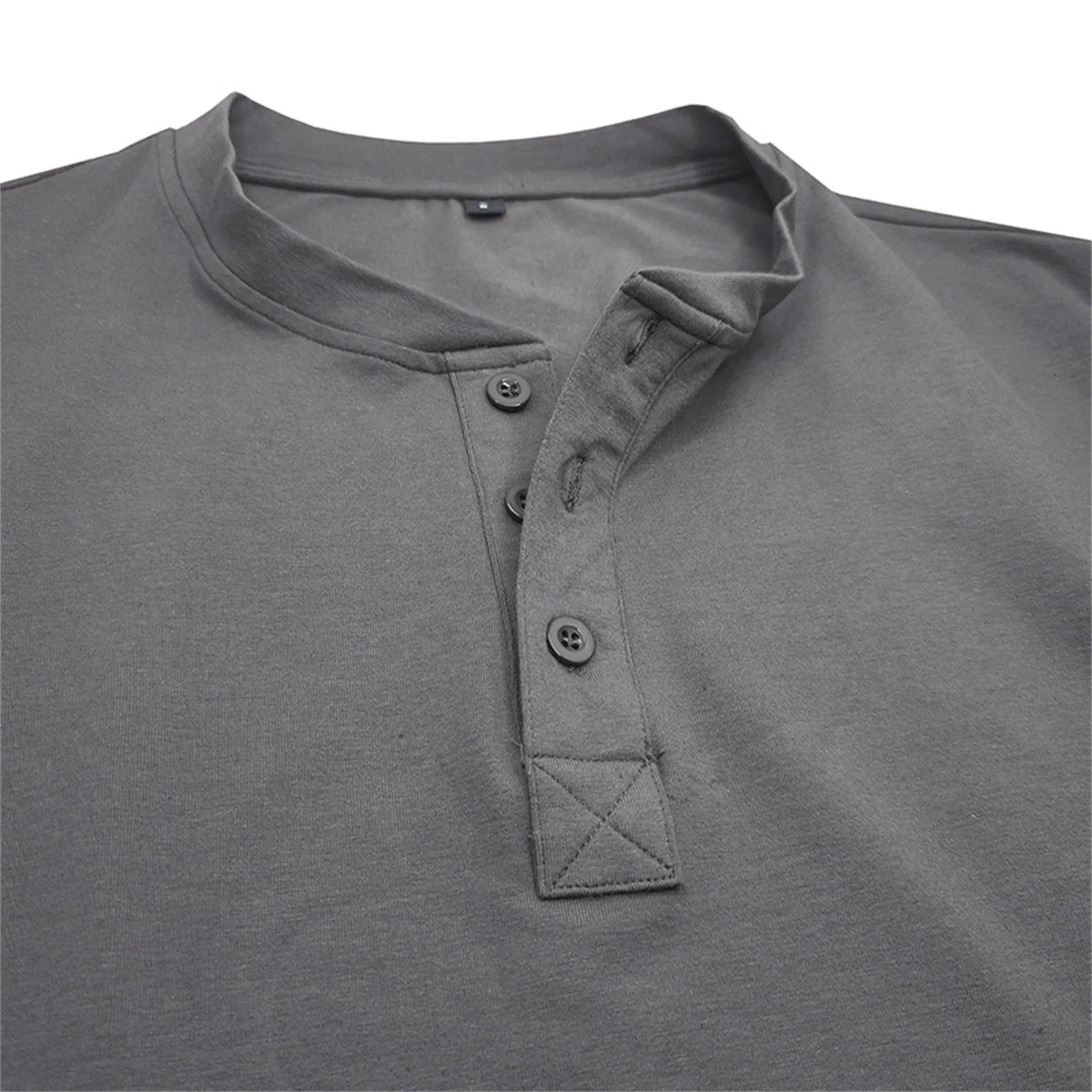 LAURENT MONACO | T-SHIRT HENLEY À MANCHES LONGUES COUPE AJUSTÉE POUR HOMME